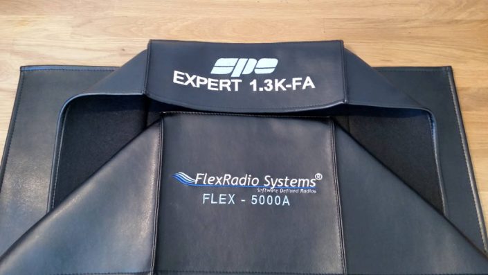 DX Covers radio dust covesr for the SPE Expert 1.3K-FA and FlexRadio Systems 5000A