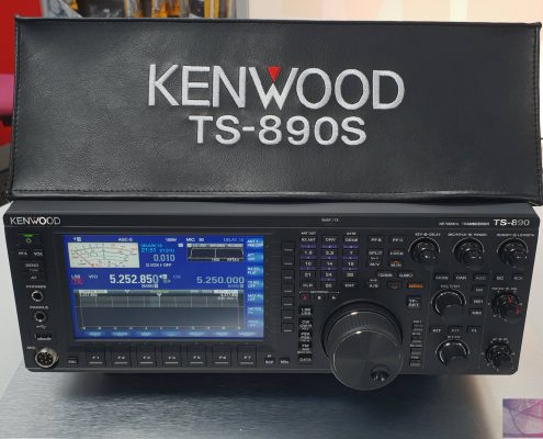 Kenwood_TS-890S_DX_Cover_Prism_Embroidery__On_Top_XL Kenwood TS-890S radio dust cover prism embroidery