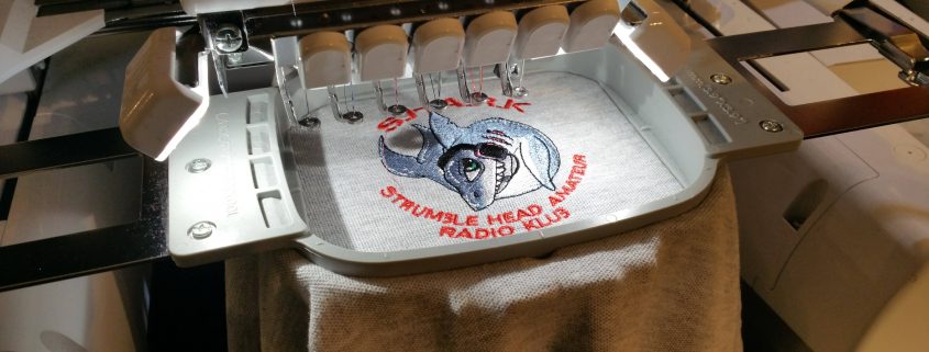 Radio Club embroidery by Prism Embroidery