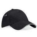 Black/Light Grey Baseball Cap for embroidery