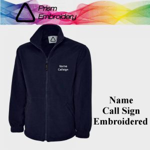name and call sign embroidery