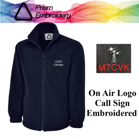ham radio callsing fleece www.prismembroidery