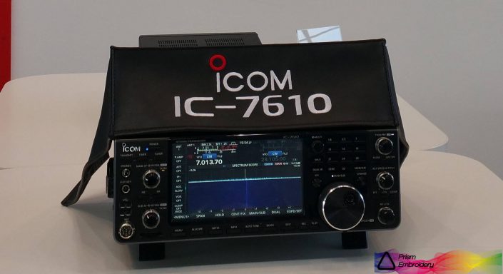 Icom IC-7610 Radio dust cover by DXCovers ( Prism Embroidery )