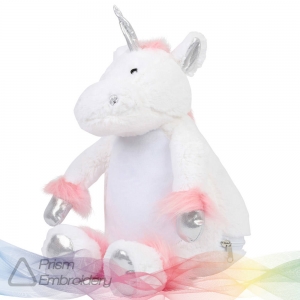 Unicorn soft toy for embroidery side view