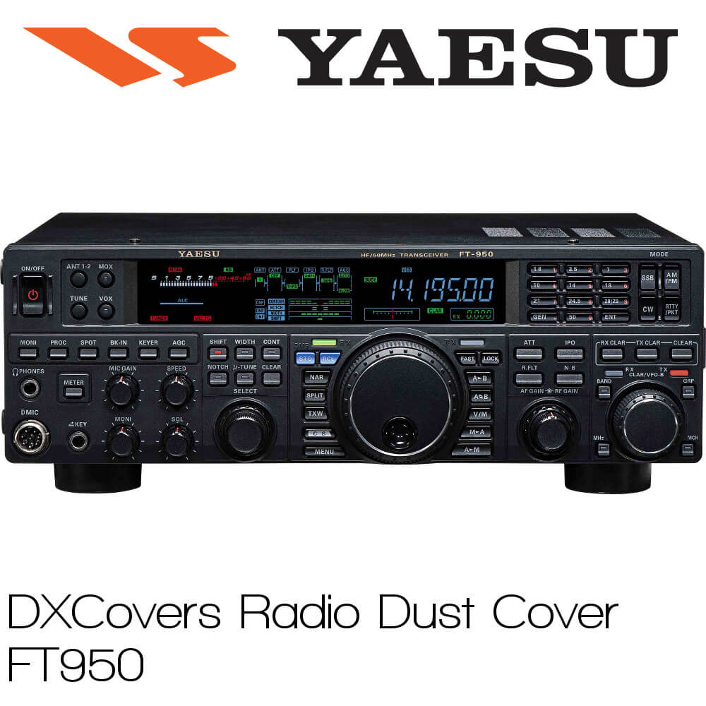 Yaesu FT-950 DX Covers radio dust cover – Prism Embroidery